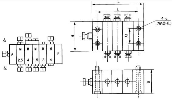 JPQS(D)型系列单线递进式分配器